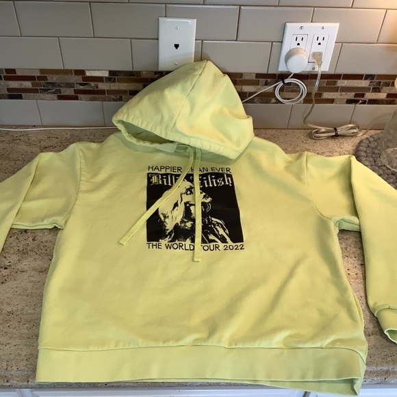 Billie Eilish Happier Than Ever World Tour Hoodie Size Medium 2022 - Picture 4 of 10